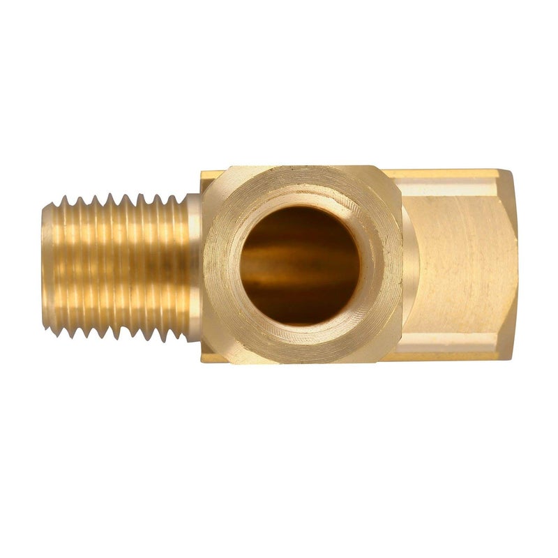 Litorange 1 PCS Metals Brass Pipe Fitting Barstock Male Branch Tee T Adapter 1/2" NPT Female x 1/2" NPT Male x 1/2" NPT Female - Image 3